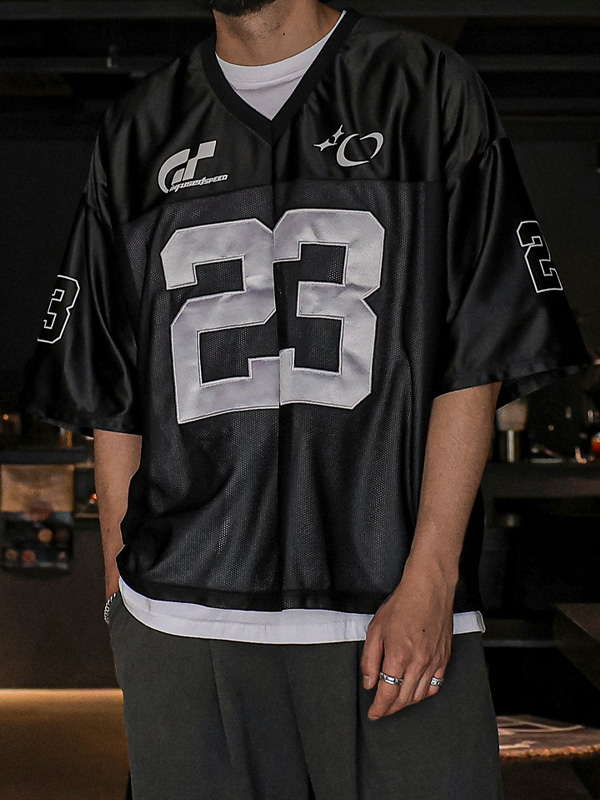 (L-5XL)<BR>바다드 半袖のジャージ 23