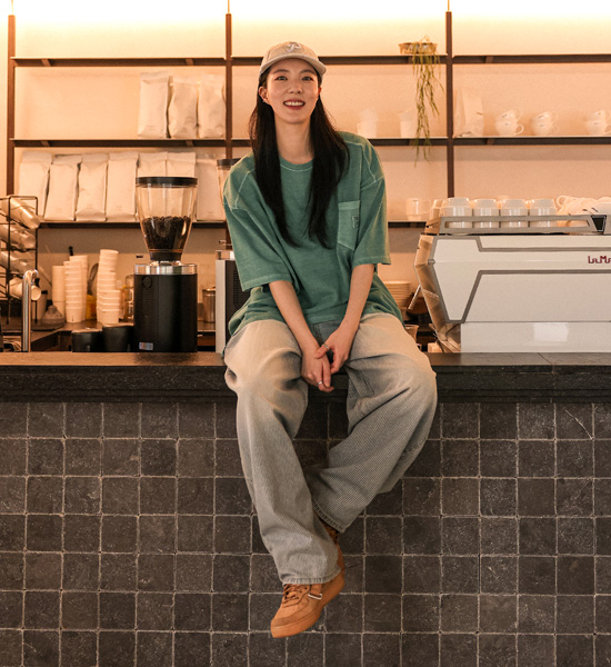 (L-5XL)<BR>루아코 顔料 切開半袖Tシャツ T016