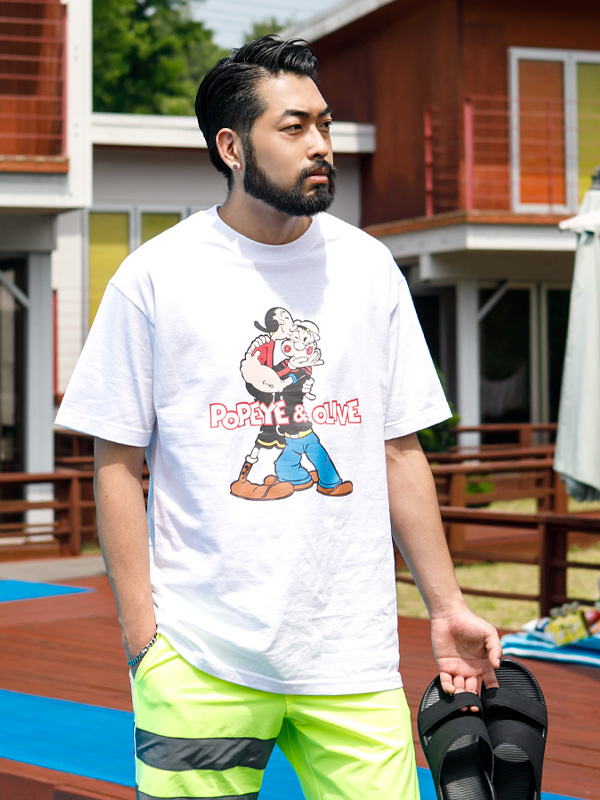 <br><font color="#fd0303">[365SALE]</font><br><font color="#2046a7">★교환/반품불가★</font><br>OKK_DN:뽀빠이 半そでティー