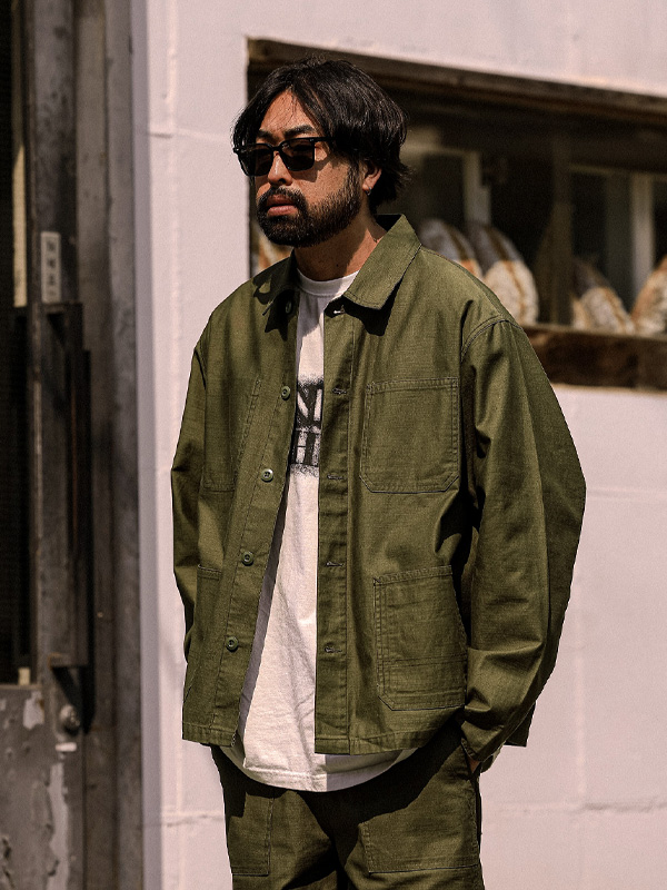 (L-5XL)<br>이노비아 ジャケット+러비언 セミワイドフィット ズボンをはく