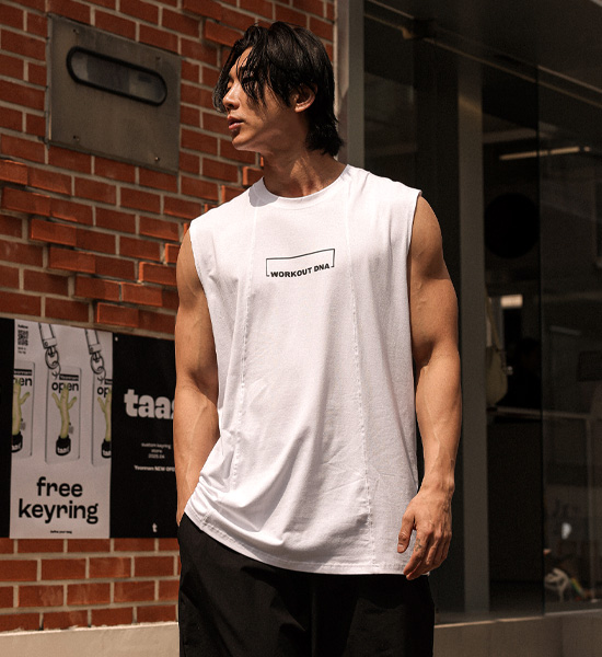 (L-5XL)<br>디트로니 モダルノースリーブ T020<br><font color="#072c81"><B>[ W.DNA ]</B></font>