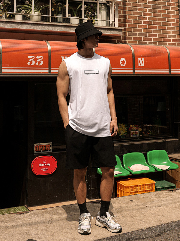 (L-5XL)<br>디트로니 モダルノースリーブ T020<br><font color="#072c81"><B>[ W.DNA ]</B></font>