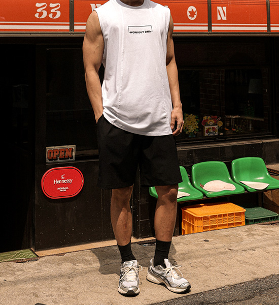 (L-5XL)<br>디트로니 モダルノースリーブ T020<br><font color="#072c81"><B>[ W.DNA ]</B></font>