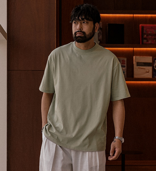 (L-5XL)<BR>디오마 데오드란트테잎 冷却用半袖Tee T024