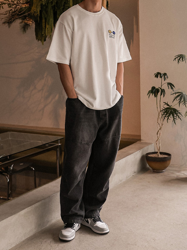 (XL-6XL)<BR>파코야 標準フィット デニムバンディングパンツ RA-1081