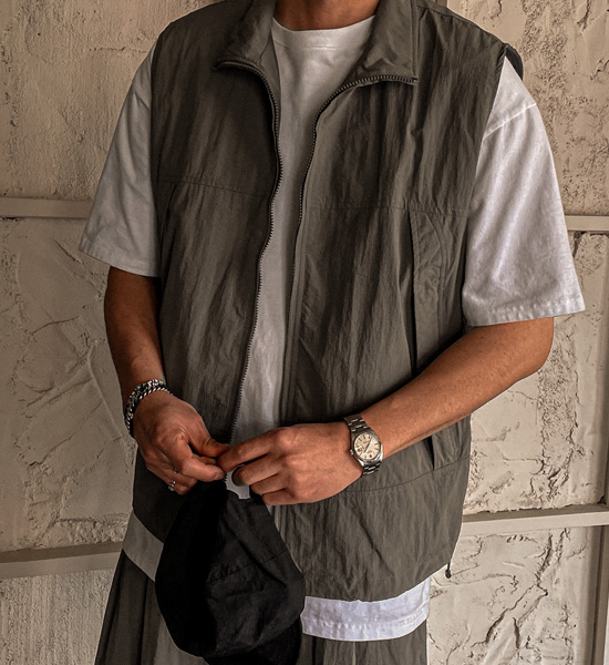 (XL-6XL)<BR>코르아토 ジップアップベスト SET1618+바카오두 バンディング半ズボン SET1618