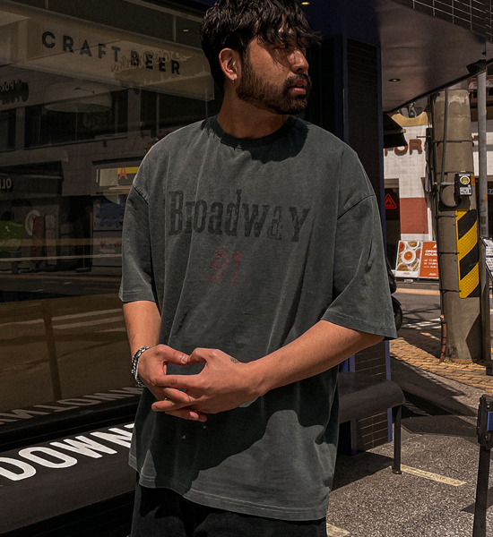 (XL-6XL)<BR>브로드리 顔料 半そでティー