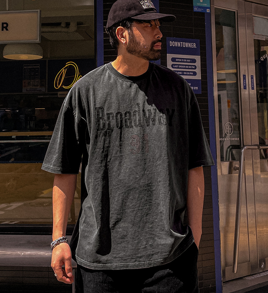 (XL-6XL)<BR>브로드리 顔料 半そでティー