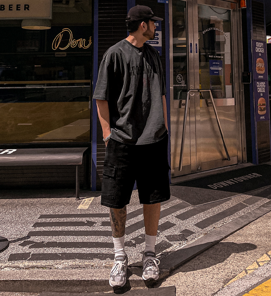 (XL-6XL)<BR>브로드리 顔料 半そでティー