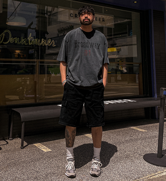 (XL-6XL)<BR>브로드리 顔料 半そでティー
