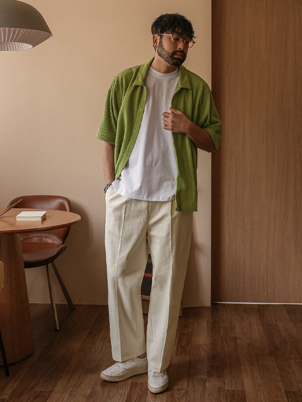 (30-40)<br>노브마코 標準フィット バンディングパンツ 730