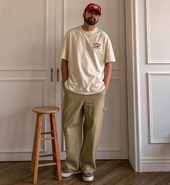 (L-5XL)<BR>노바니차 セミワイドフィット バンディングパンツ