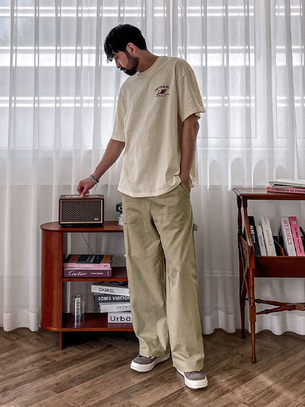 (L-5XL)<BR>노바니차 セミワイドフィット バンディングパンツ