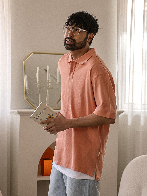 (XL-6XL)<br>사모카토 半袖襟Tシャツ