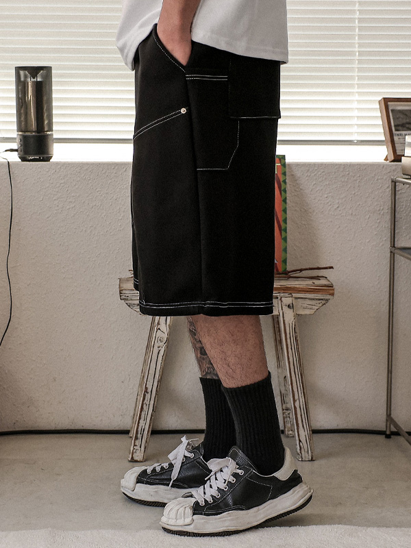 (XL-6XL)<BR>루코부 バミューダ バンディング半ズボン