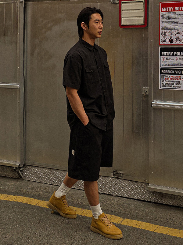 (L-5XL)<BR>리베요 バミューダ バンディング半ズボン