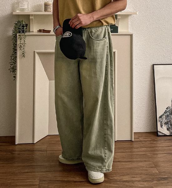 (30-46)<br>카파냐 ワイドフィット デニムパンツ