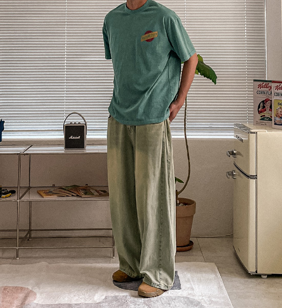 (30-46)<br>카파냐 ワイドフィット デニムパンツ