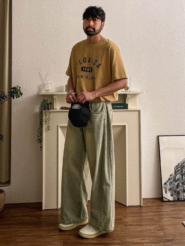 (30-46)<br>카파냐 ワイドフィット デニムパンツ