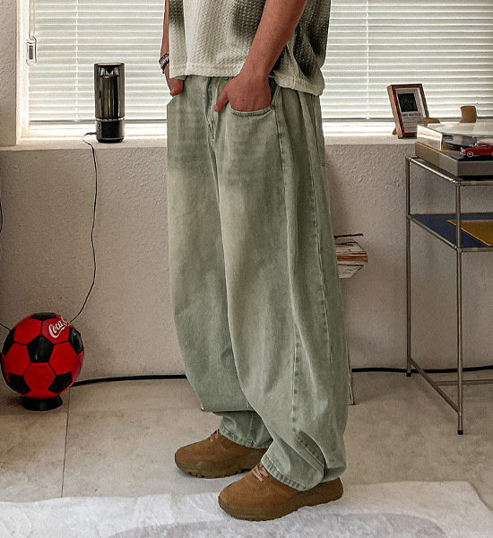 (30-46)<br>카파냐 ワイドフィット デニムパンツ