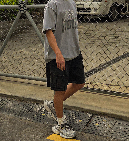 (M-6XL)<br>보이쿠아 カーゴバンディングショートパンツ 8100