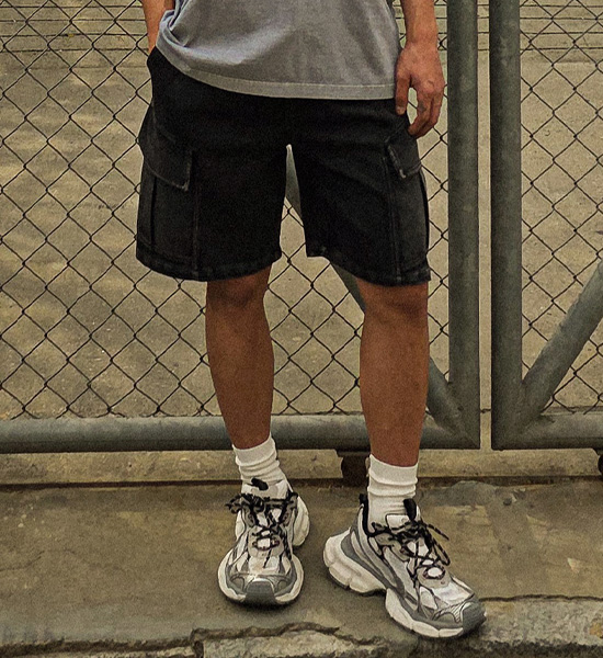 (M-6XL)<br>보이쿠아 カーゴバンディングショートパンツ 8100