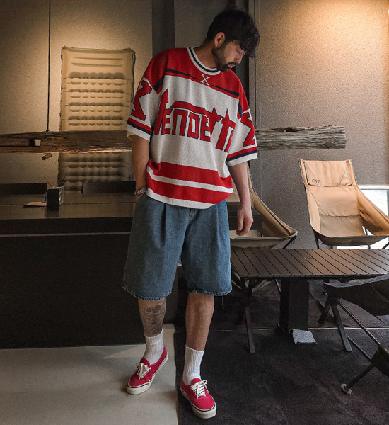 (XL-6XL)<BR>파트로브 半袖のニット