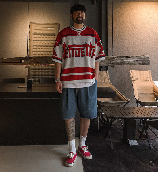 (XL-6XL)<BR>파트로브 半袖のニット