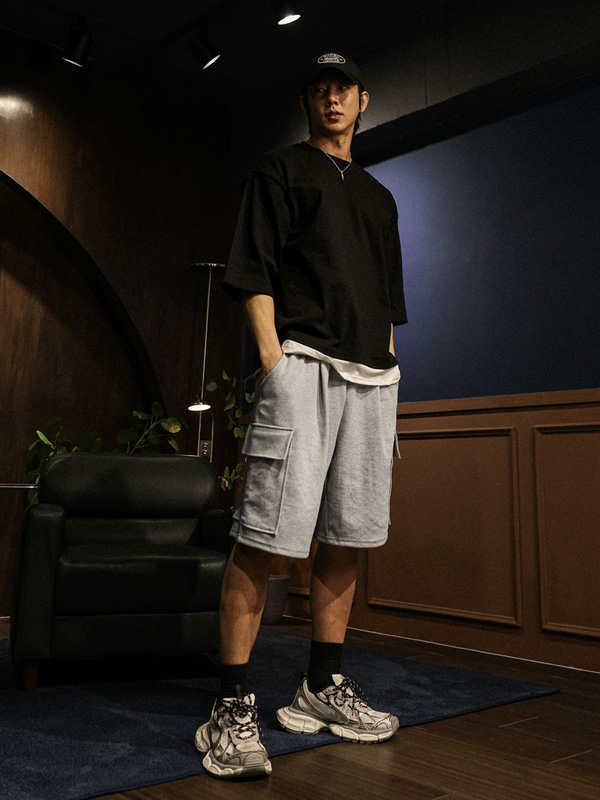 (XL-6XL)<br>럭커 レイヤード 半そでティー