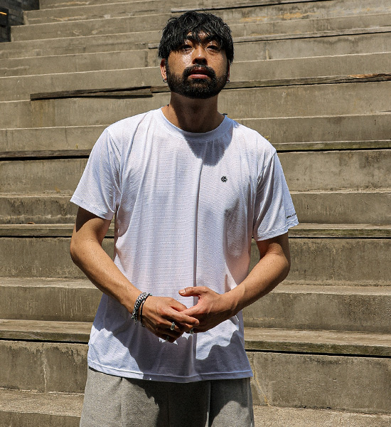 (L-6XL)<br>판타노즈 機能性 メッシュ半袖Tシャツ T028<br><font color="#072c81"><B>[ W.DNA ]</B></font>