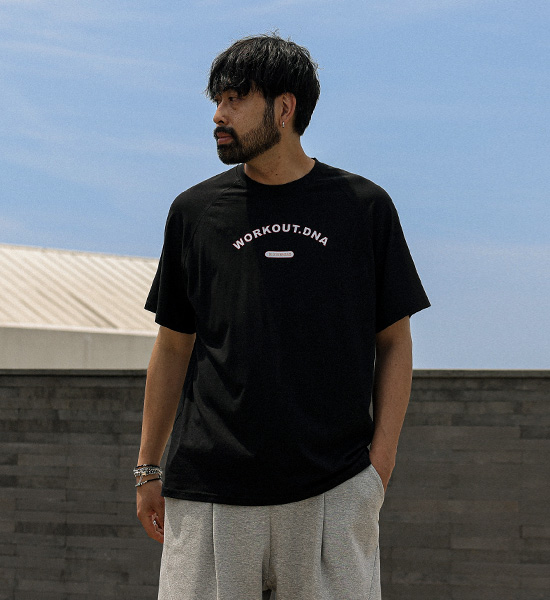 (L-5XL)<br>아르세트 モーダル 半そでティー T029<br><font color="#072c81"><B>[ W.DNA ]</B></font>