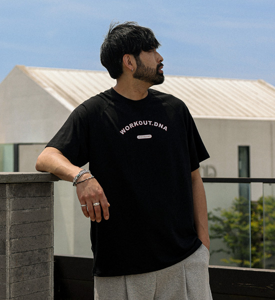 (L-5XL)<br>아르세트 モーダル 半そでティー T029<br><font color="#072c81"><B>[ W.DNA ]</B></font>