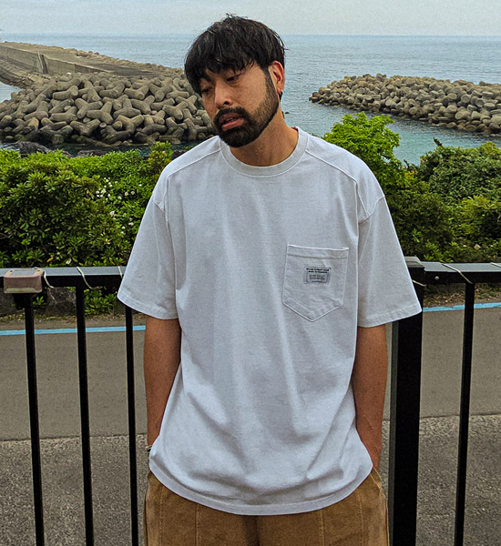 (L-5XL)<BR>루아코 顔料 切開半袖Tシャツ T016