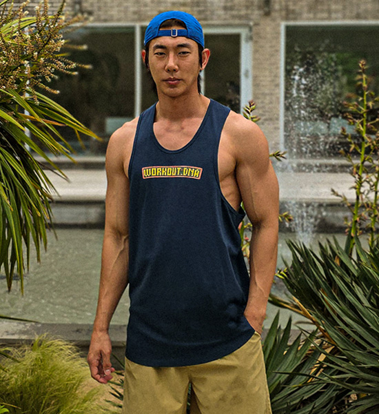 (L-5XL)<BR>맥피크 モーダル 헬스나시 T030 <br><font color="#072c81"><B>[ W.DNA ]</B></font>