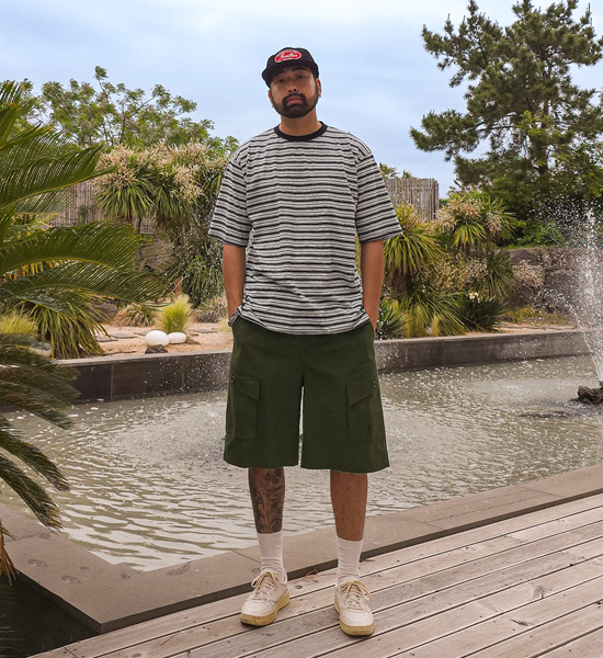 (L-5XL)<BR>마치티니 6부 カーゴバンディングショートパンツ