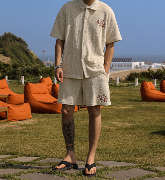 바르카우 타올지 半袖シャツ+로히야 타올지 バンディング半ズボン