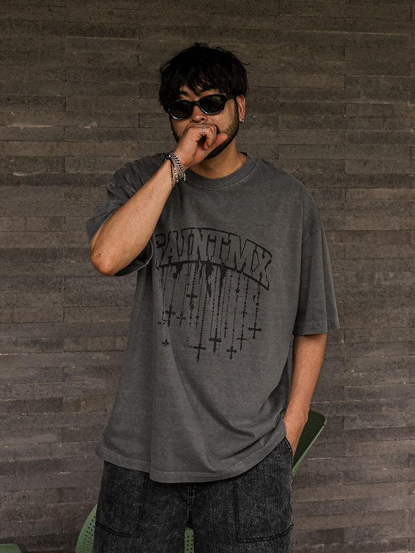 (XL-6XL)<br>킨도니 顔料 半そでティー