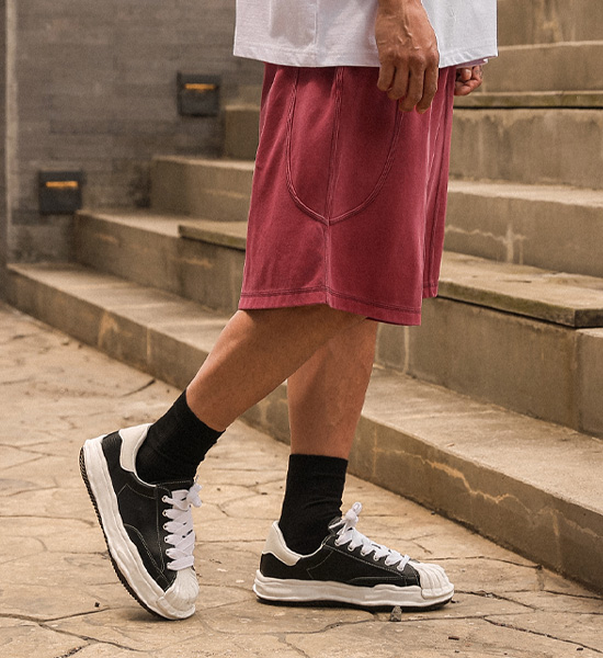 (XL-6XL)<BR>밀킨빌 顔料  バミューダ バンディング半ズボン