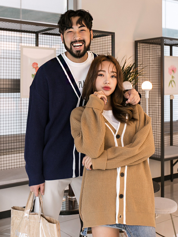 (L-5XL)<BR>마이네임 カーディガン