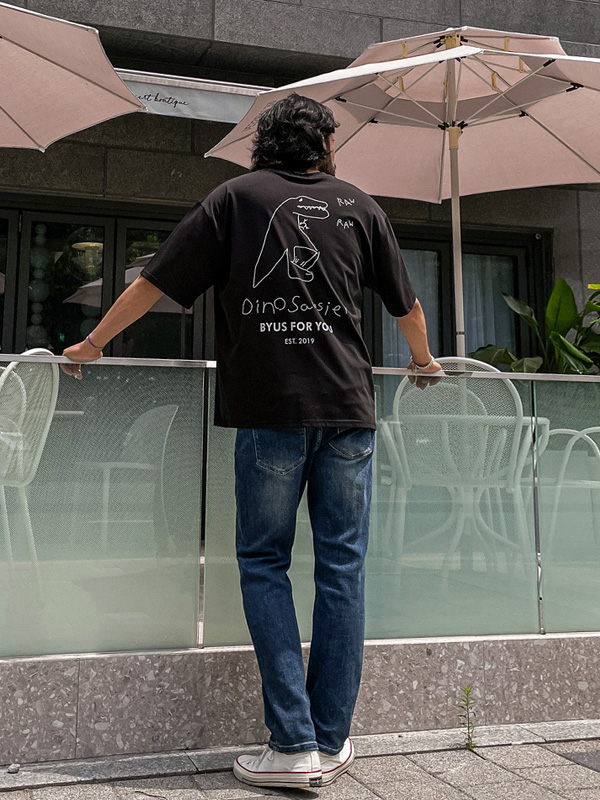 (XL-6XL)<BR>공룡 半そでティー