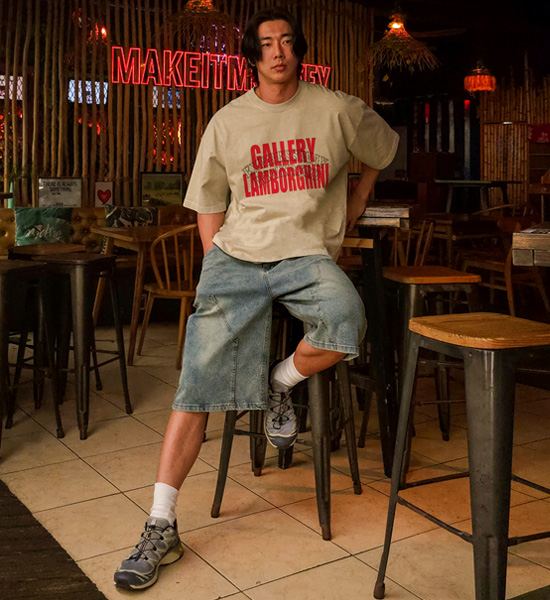 (M-4XL)<BR>아바칸 バミューダ デニムバンディングショートパンツ 692