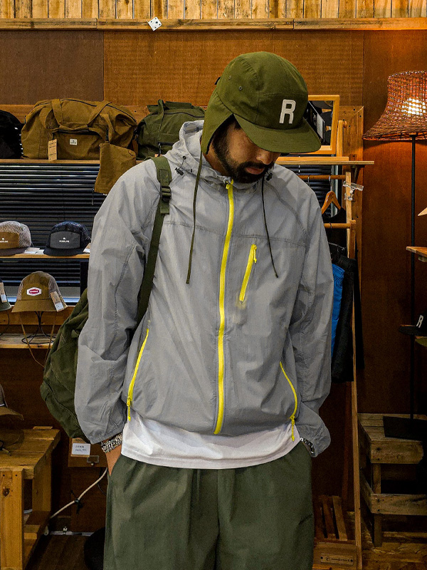 (L-2XL)<br>산다스키 집업바람막이 6605