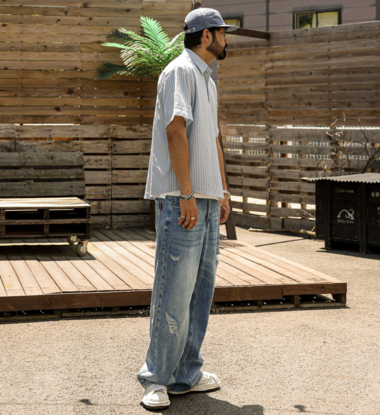 (28-40)<br>칸차스 セミワイドフィット デニムパンツ 8931