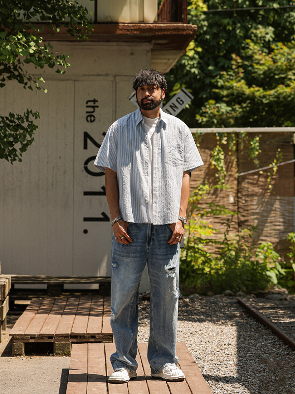 (28-40)<br>칸차스 セミワイドフィット デニムパンツ 8931