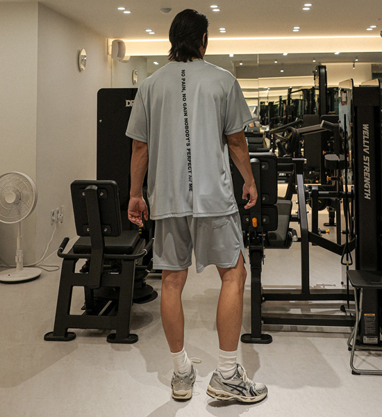 (M-6XL)<BR>샤르노이 冷却用半袖Tee+이프란 冷却 레깅스밴딩반바지<br><font color="#072c81"><B>[ W.DNA ]</B></font>