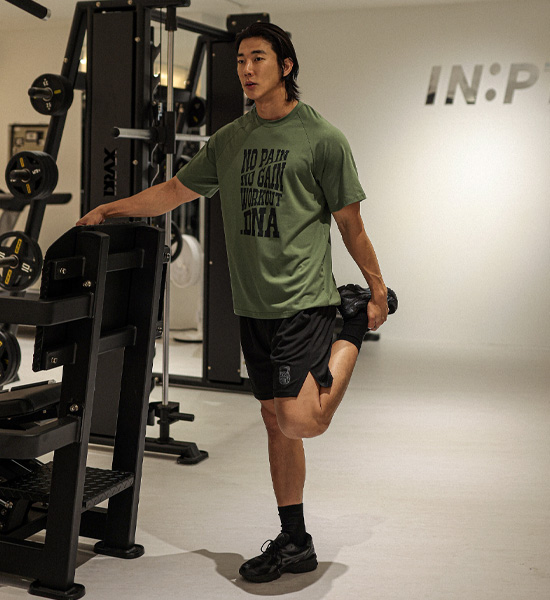 (L-6XL)<br>하일러스 モーダル 헬스반팔티 T040