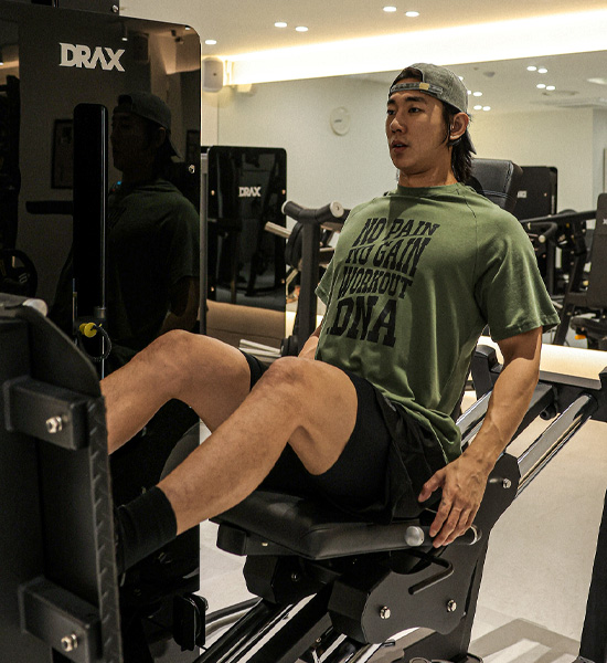 (L-6XL)<br>하일러스 モーダル 헬스반팔티 T040