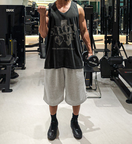 (XL-6XL)<br>치그리노 8부 バンディング半ズボン