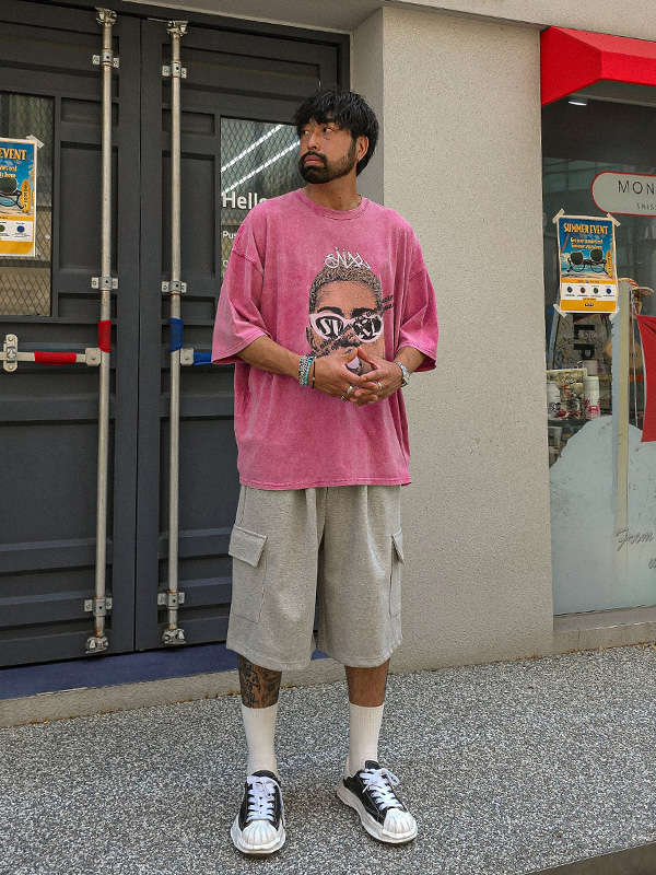 (XL-6XL)<BR>로차노 顔料 半そでティー T315