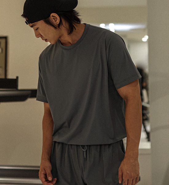 (L-6XL)<BR>알파샤 冷却 半そでティー<br><font color="#072c81"><B>[ W.DNA ]</B></font><br><font color="#098a09"><B>長さを選択 (基本的な,ロング+4cm)</B></font>